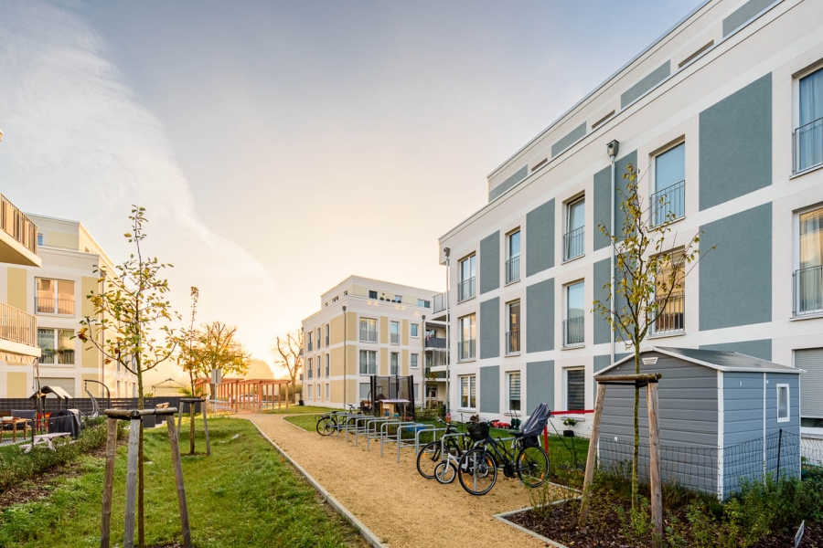 Bauvorhaben Elisabethstraße Sonnenaufgang