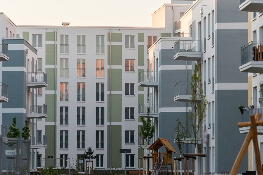 Neues Wohnen am Eisenhutweg, Berlin-Adlershof, Innenhof