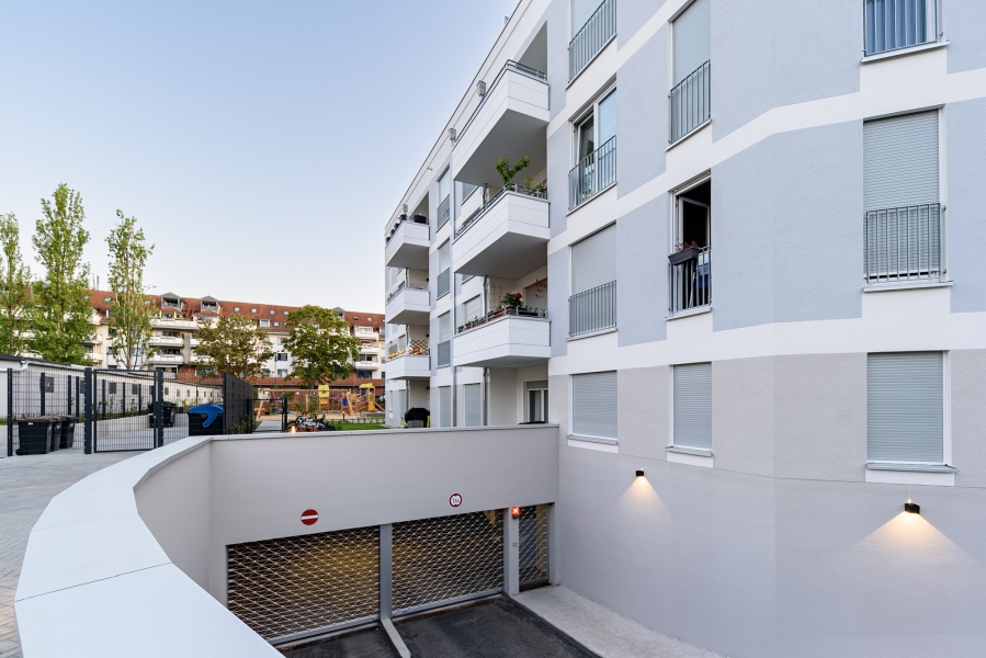Bauvorhaben Elbestraße, Teltow, Tiefgarageneinfahrt