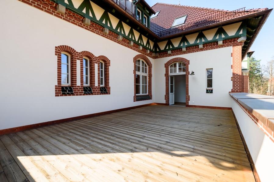 Dachterrasse im sanierten Denkmal